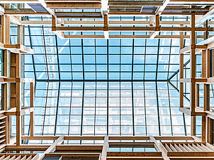 removal and replacement of a high-level rooflight