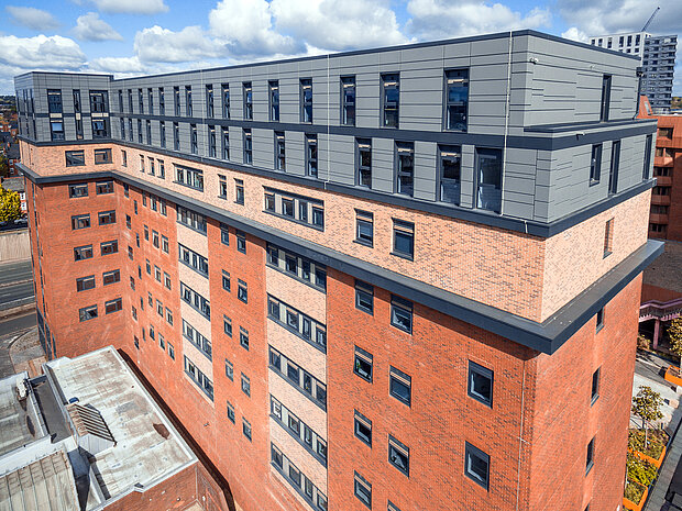 Re-cladding student accommodation buildings