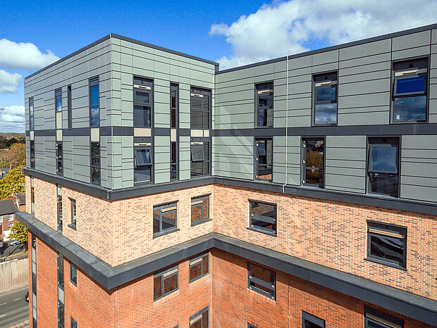 re-cladding student accommodation buildings