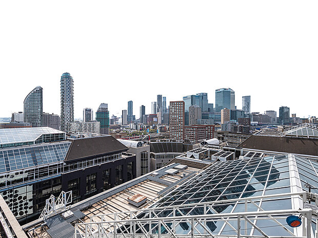 removal and replacement of a high-level rooflight